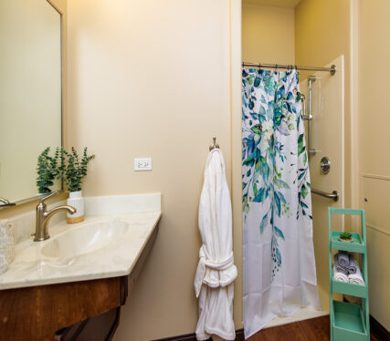 Walk in, no stumble shower